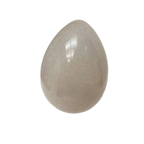 Glass Smoky Quartz Egg Spring Easter Decor Size 7" - Picture 2 of 10